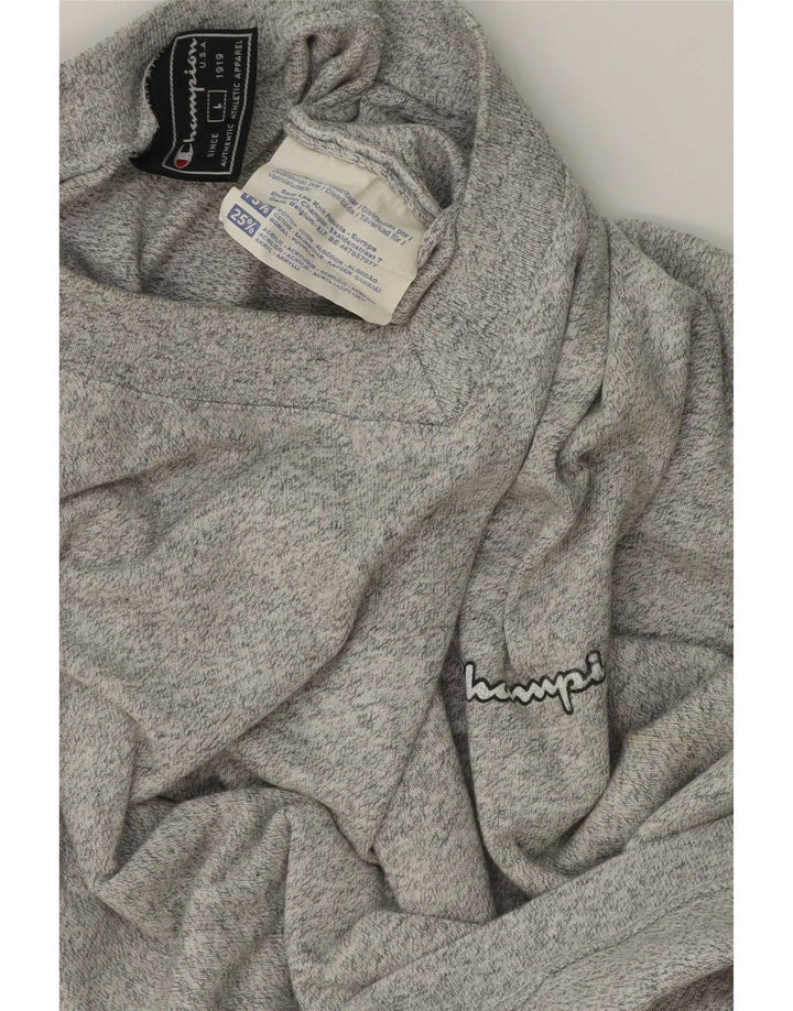 Champion Herre T-Shirt Top Stor Grå Flecked Bomuld