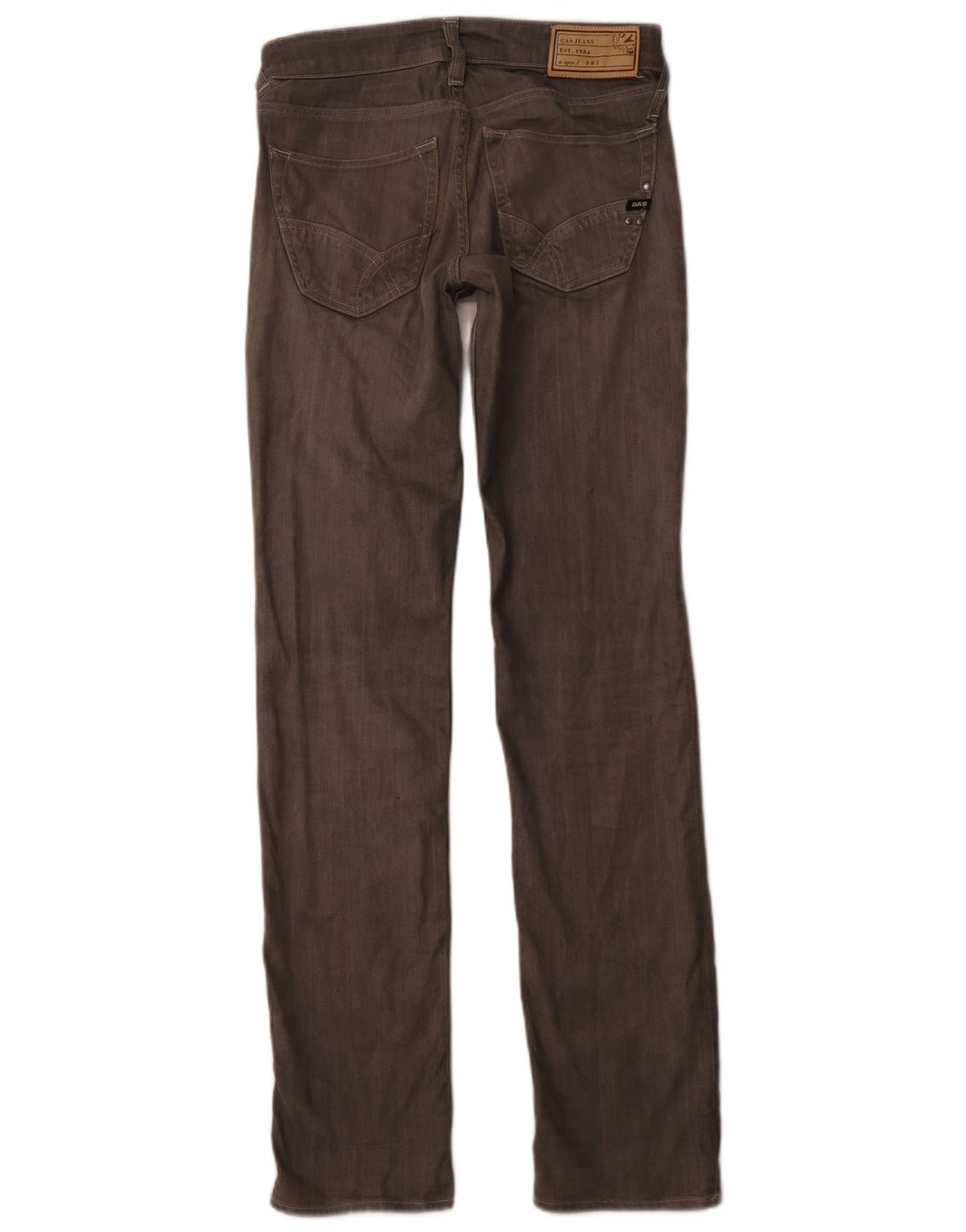 GAS Herre Slim Straight Jeans W31 L34 Grå Bomuld