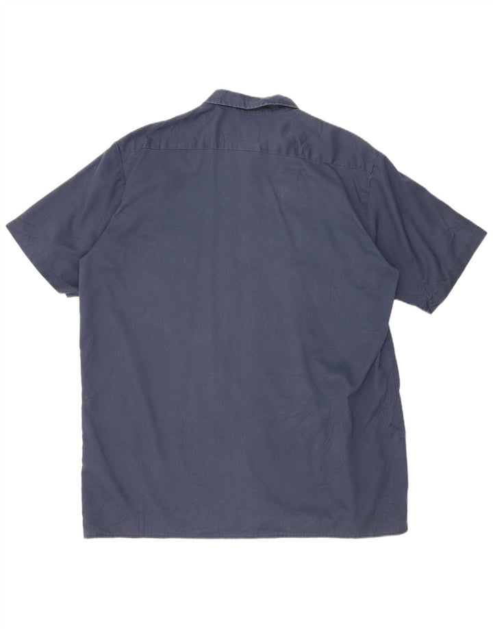 DICKIES Herre høj kortærmet skjorte 2XL marineblå polyester