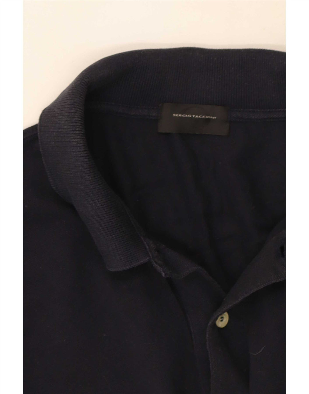 Sergio Tacchini Langærmet herre poloshirt Stor marineblå
