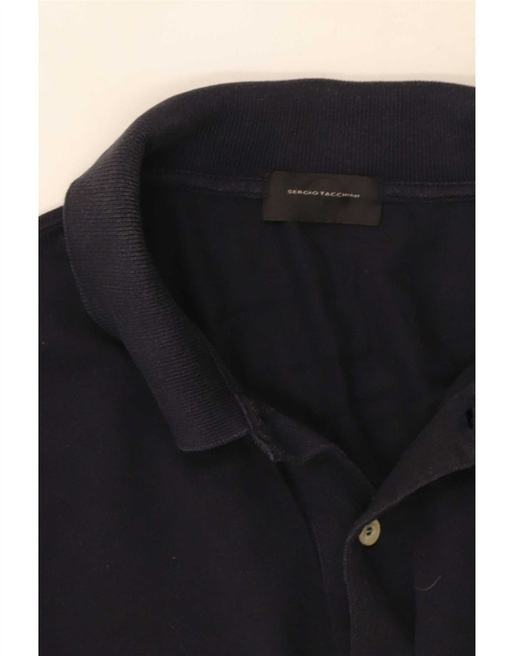 Sergio Tacchini Langærmet herre poloshirt Stor marineblå