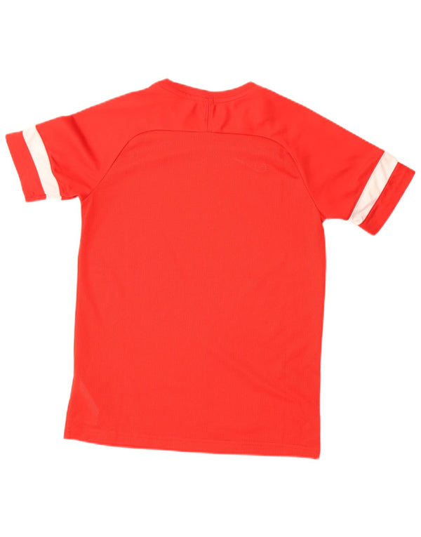 Nike Boys Dri Fit T-Shirt Top 13-14 år XL Rød Colourblock Polyester