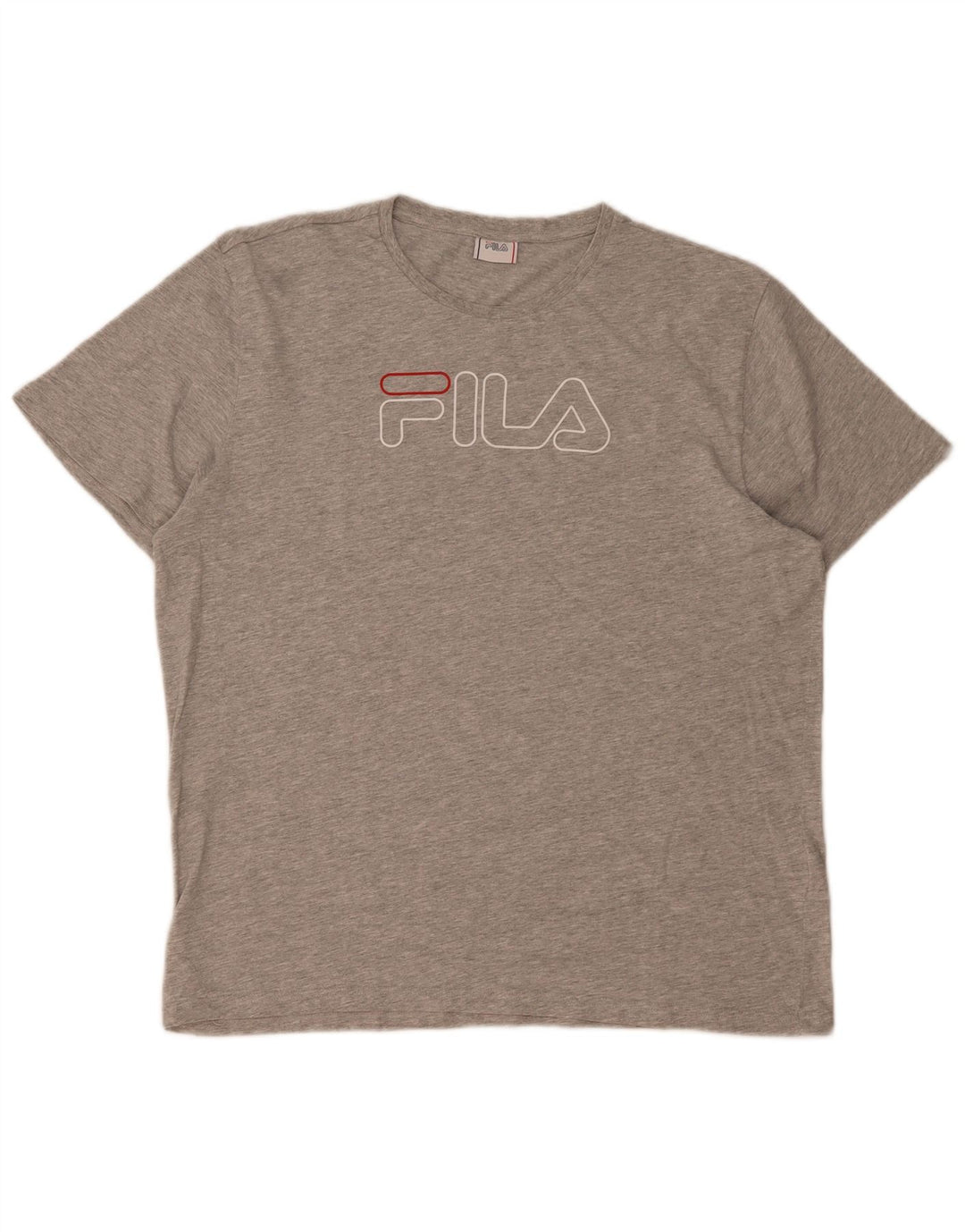 Fila Herre Grafisk T-Shirt Top Stor Grå Flecked