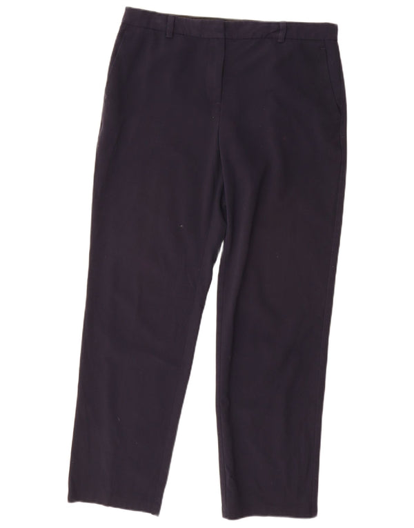 Marks & Spencer jakkesætsbukser til kvinder UK 12 Medium W30 L28 Marineblå