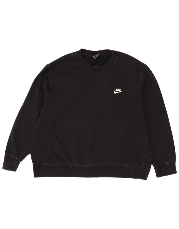 NIKE Sweatshirt-trøje til mænd 2XL sort bomuld