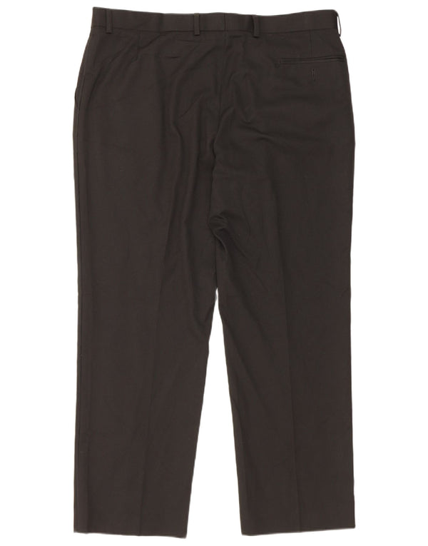 Marks & Spencer Straight Suit Bukser til mænd W38 L29 Sort polyester