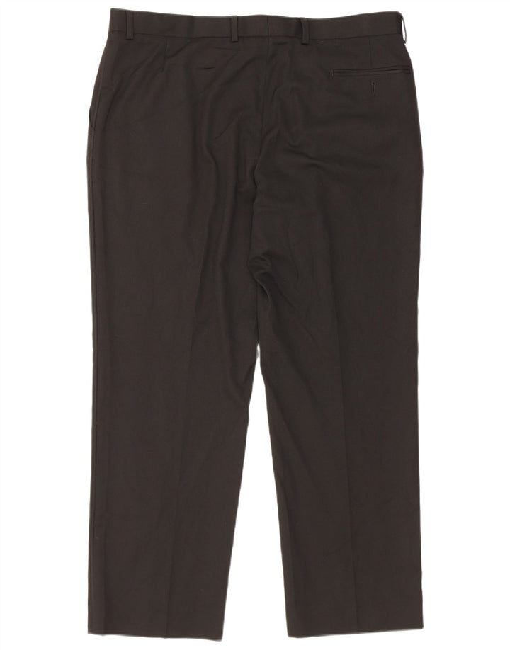 Marks & Spencer Straight Suit Bukser til mænd W38 L29 Sort polyester