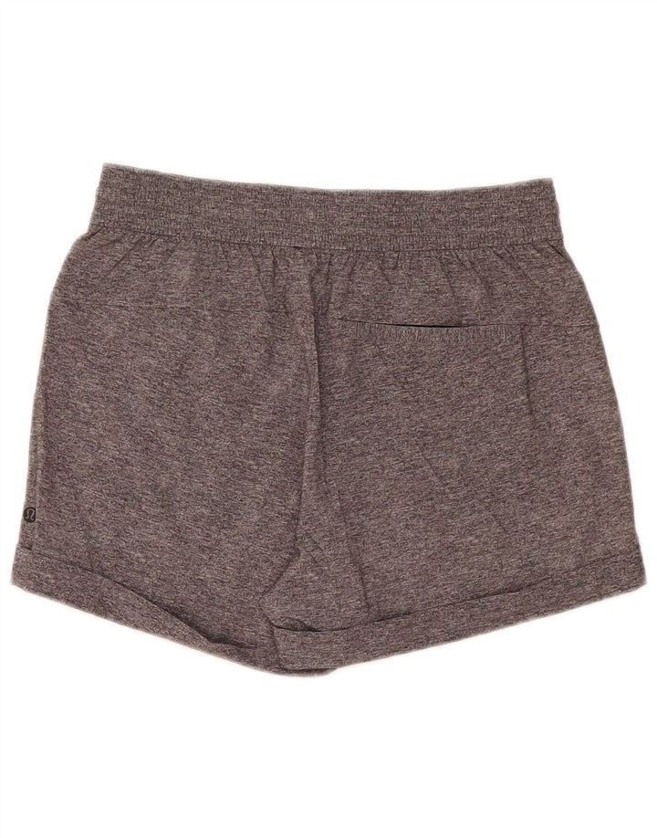 Lululemon Womens Sport Shorts US 8 Medium Grey Flecked