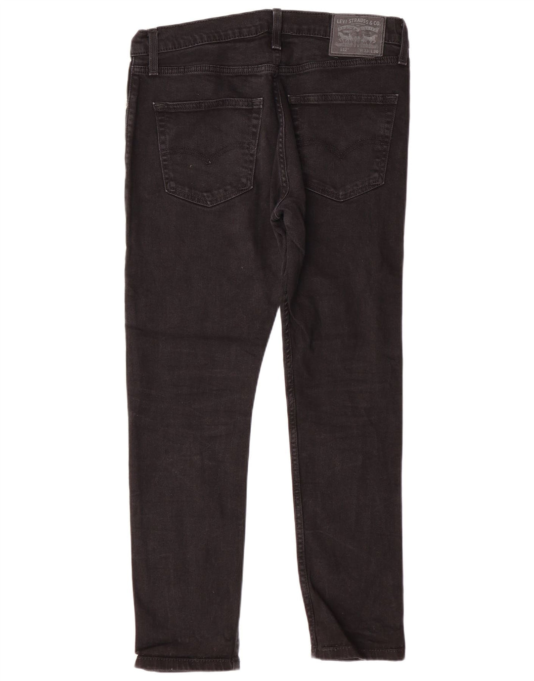 LEVI'S Herre 512 Slim Tapered Jeans W33 L27 Sort Bomuld