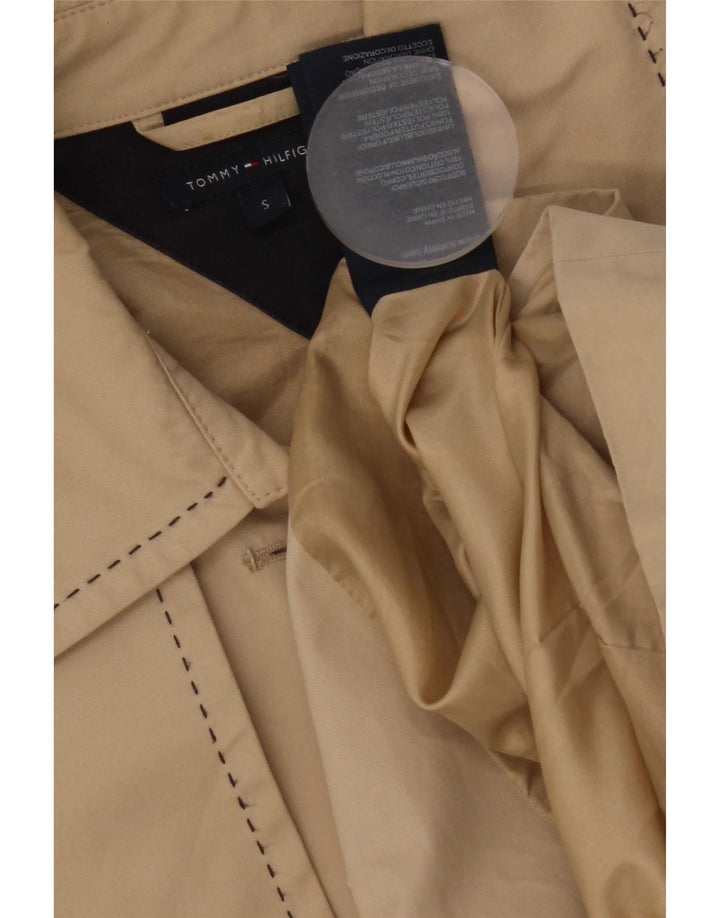 Tommy Hilfiger Militærjakke til kvinder UK 10 Lille Beige Bomuld