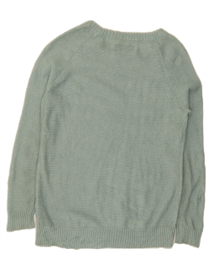 MOSSIMO Womens Boat Neck Jumper Sweater UK 14 Large Turquoise Acrylic Vintage Mossimo and Second-Hand Mossimo from Messina Hembry 