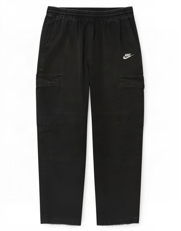 Nike Straight Cargo-bukser til mænd Medium W30 L28 Marineblå stribet bomuld