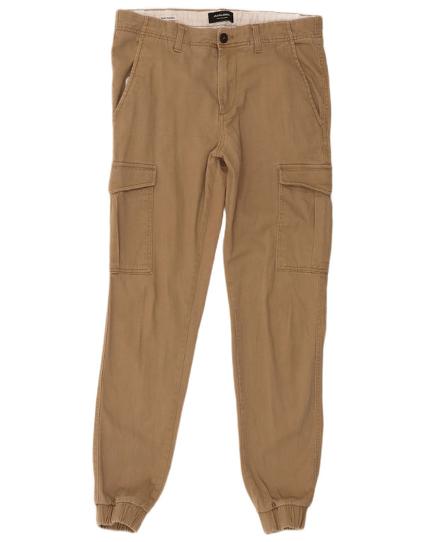 Jack & Jones Herre Marco Slim Cargo Bukser W34 L31 Beige Bomuld