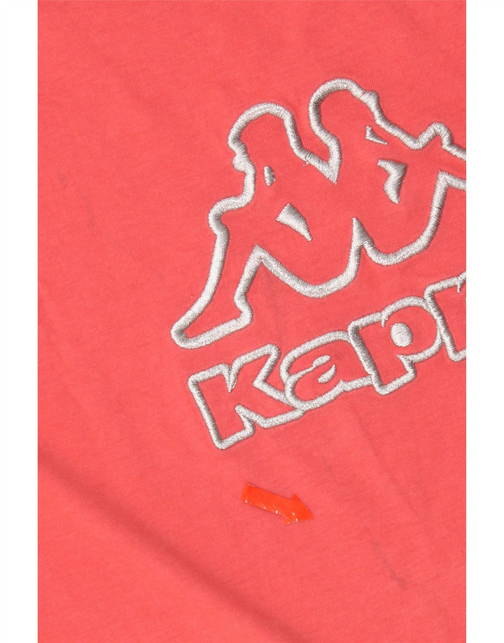 Kappa Grafisk T-Shirt Top UK 12 Medium Pink Colourblock