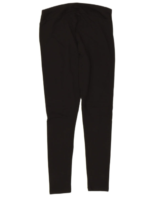 Puma Womens Crop Leggings UK 12 Medium Black Bomuld