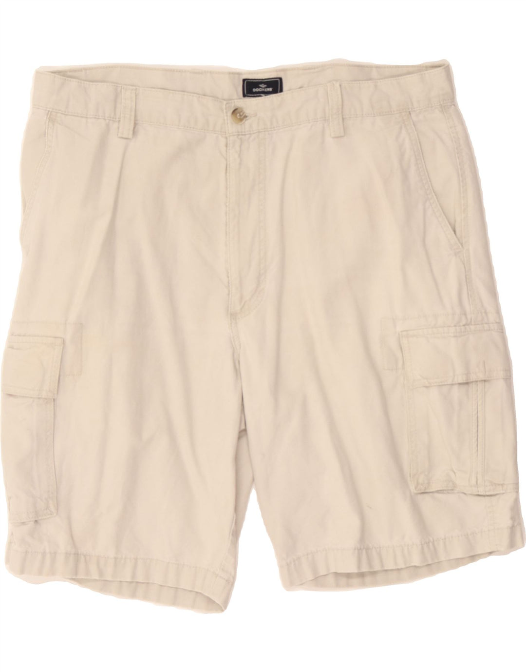 DOCKERS Mens Cargo Shorts W38 XL Beige Cotton Vintage Dockers and Second-Hand Dockers from Messina Hembry 
