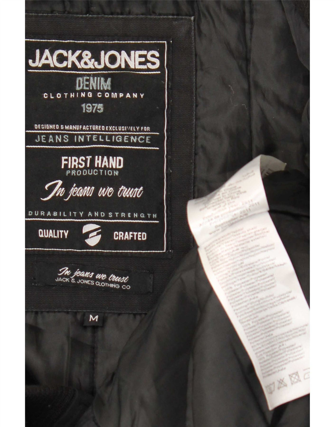 Jack & Jones Herre Bomber Jacket UK 38 Medium Sort Polyester
