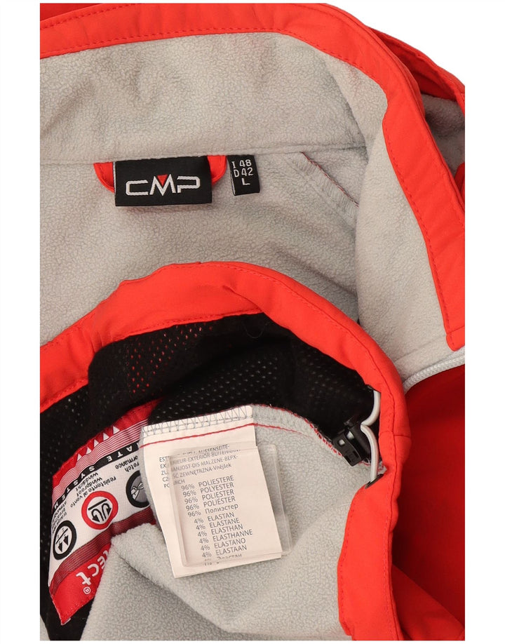 CMP Dame Hætte vindjakke EU 42 Large Orange Polyester