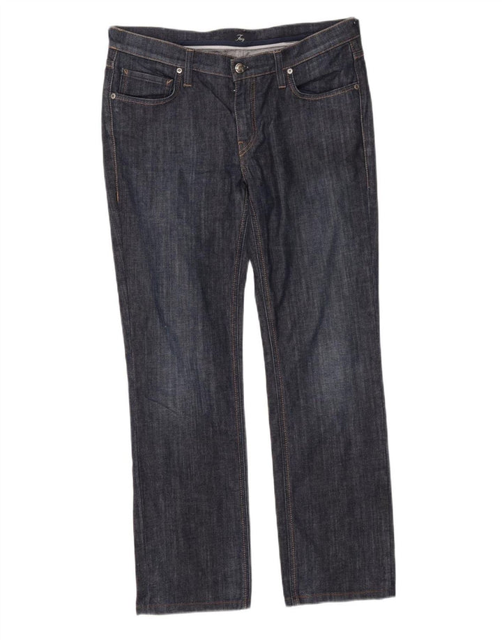 Fay Dame Straight Jeans W32 L28 Marineblå Bomuld