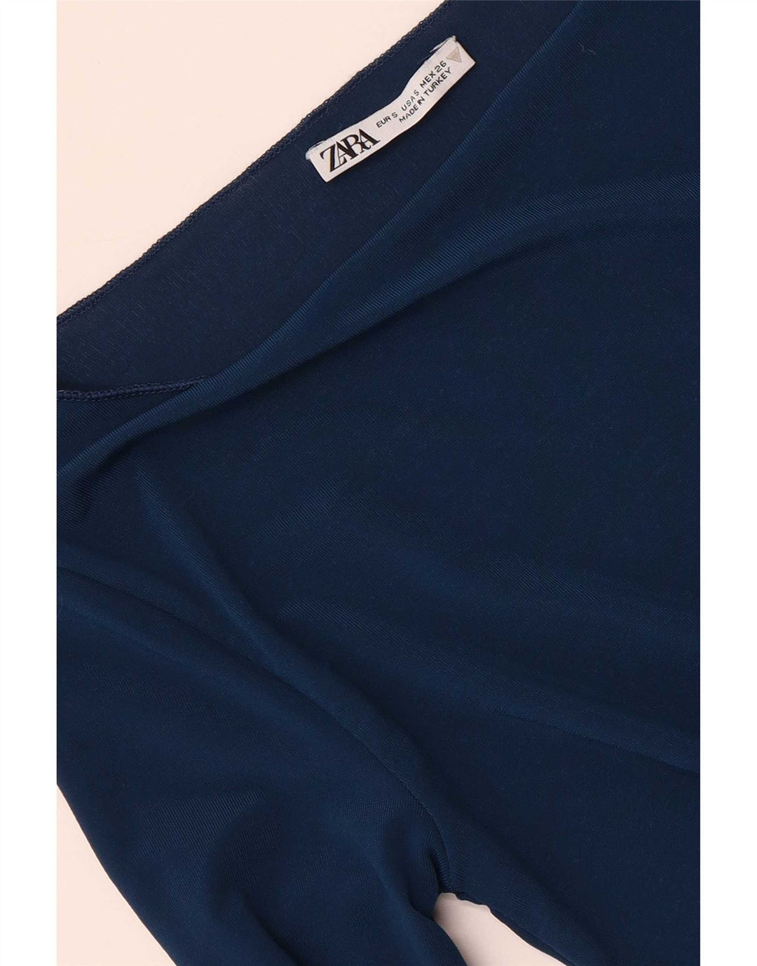 Zara Dame Top Langærmet UK 8 Small Navy Blue