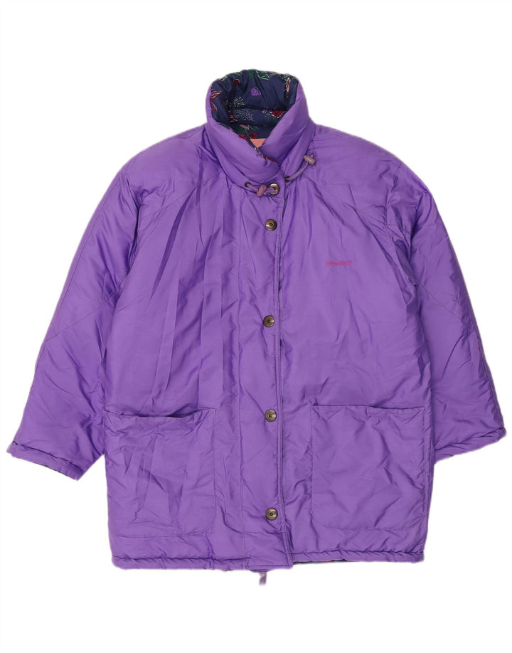 Stratos vendbar oversize skijakke til kvinder EU 44 XL Lilla polyester