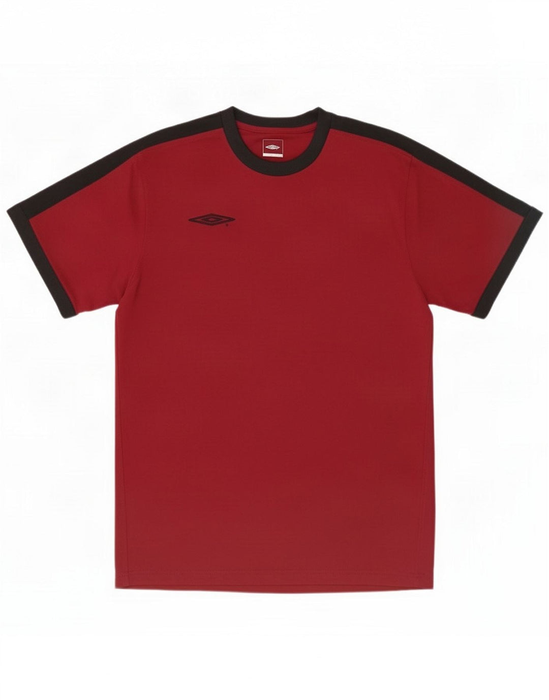 Umbro Herre Grafisk T-Shirt Top Stor Rød Colourblock Polyester