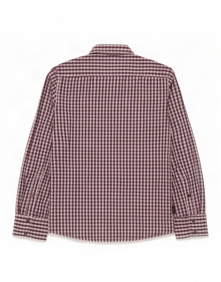 Diesel Herreskjorte Stor Lilla Gingham Bomuld