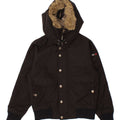 WOOLRICH Boys Hooded Bomber Padded Jacket 7-8 Years Black Nylon Vintage Woolrich and Second-Hand Woolrich from Messina Hembry 