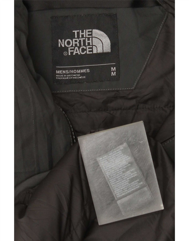 The North Face Herre Grafisk Hooded Windbreaker Jacket UK 38 Medium Grey