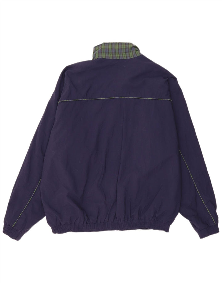 Marks & Spencer Bomberjakke til mænd UK 42 XL Navyblå stribet nylon