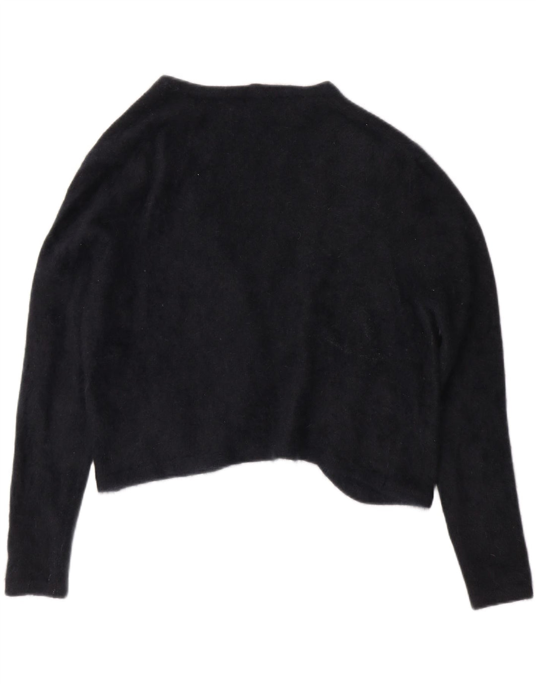 VINTAGE Womens Open Bolero Jumper IT 48 XL Black Angora Vintage Vintage and Second-Hand Vintage from Messina Hembry 