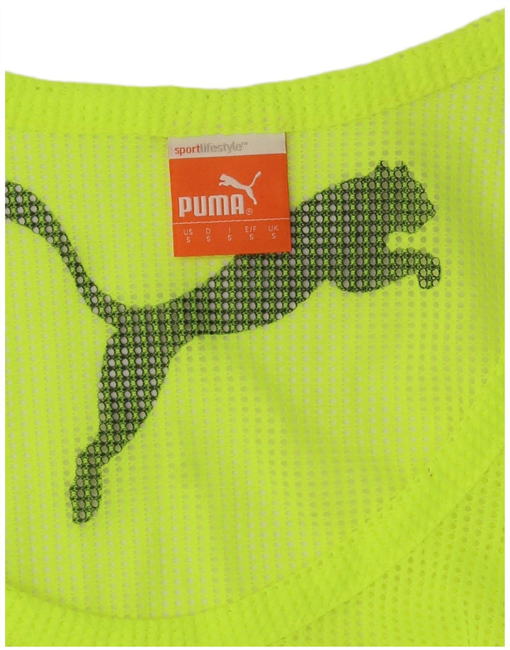 Puma Kvinder Oversized Grafisk Vest Top UK 10 Lille Grøn
