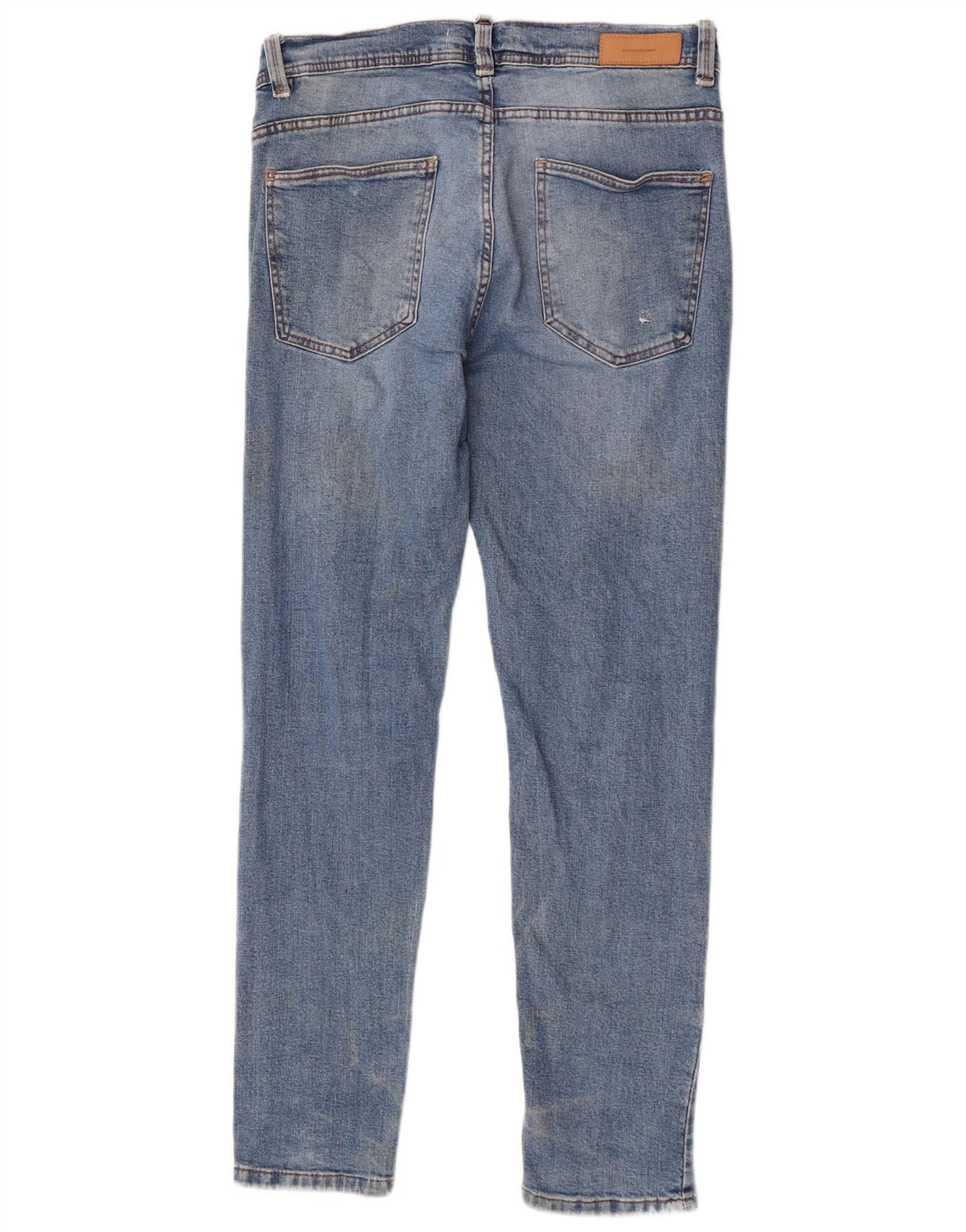 Zara Herre Slim Jeans EU 42 Large W32 L32 Blå Bomuld
