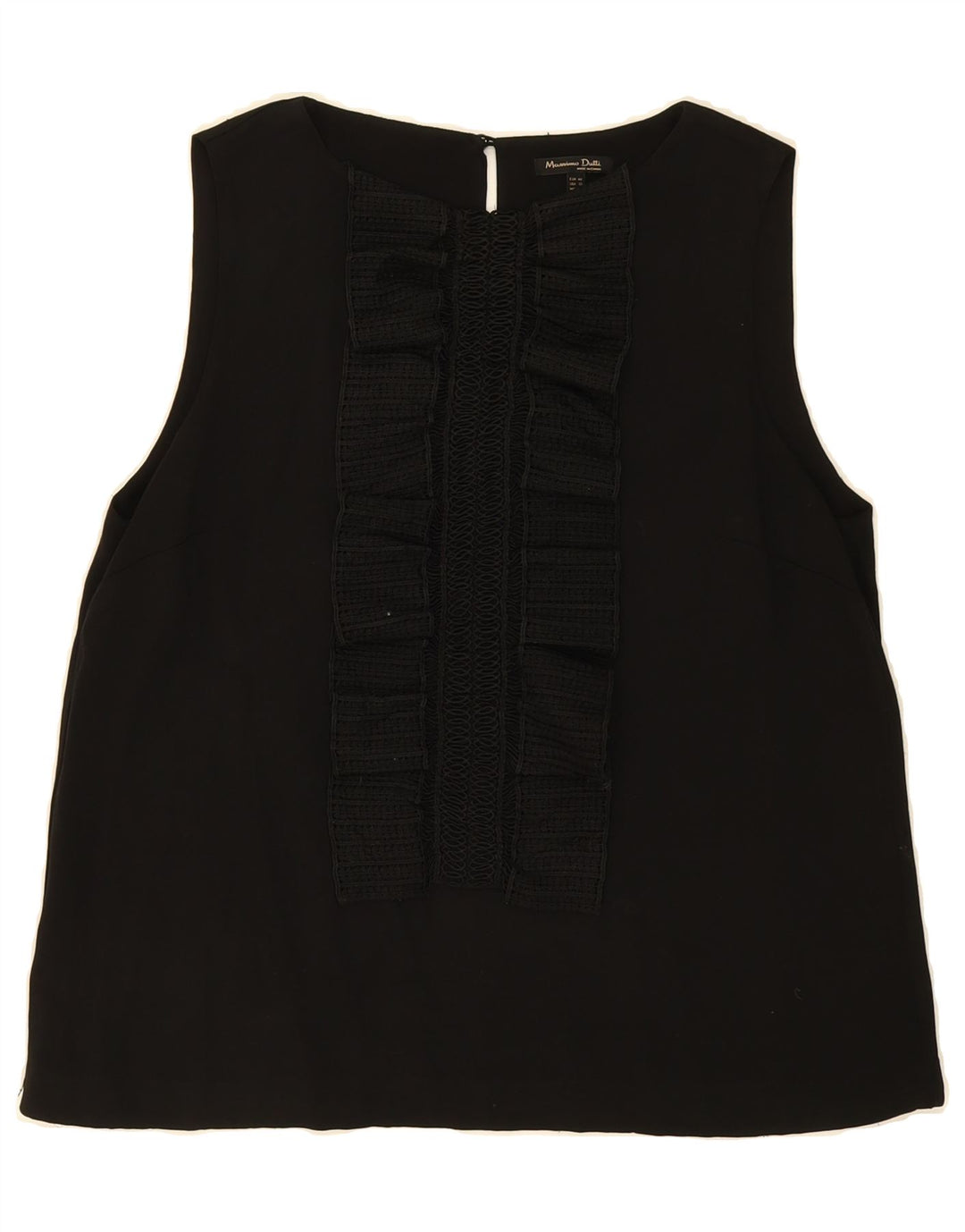 MASSIMO DUTTI Womens Sleeveless Blouse Top EU 42 Large Black Vintage Massimo Dutti and Second-Hand Massimo Dutti from Messina Hembry 