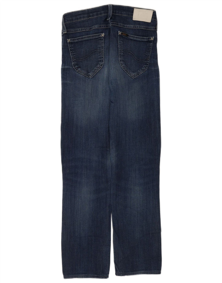 Lee Dame Jade Distressed Straight Jeans W29 L28 Blå Bomuld