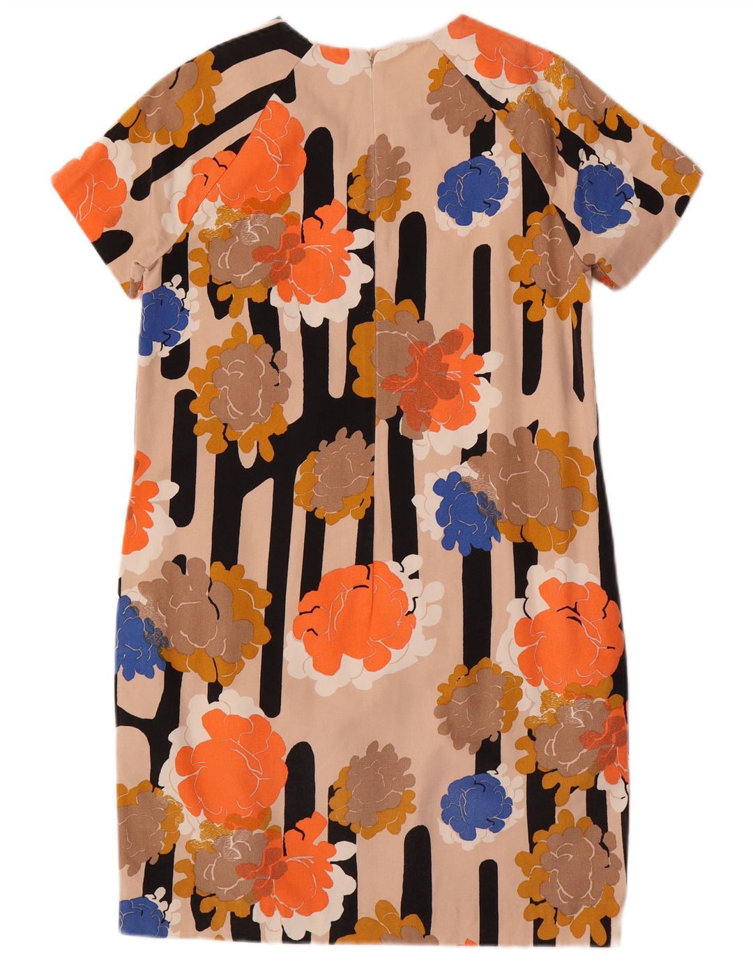COS Womens Shift Dress EU 36 Small Multicolored Floral Bomuld