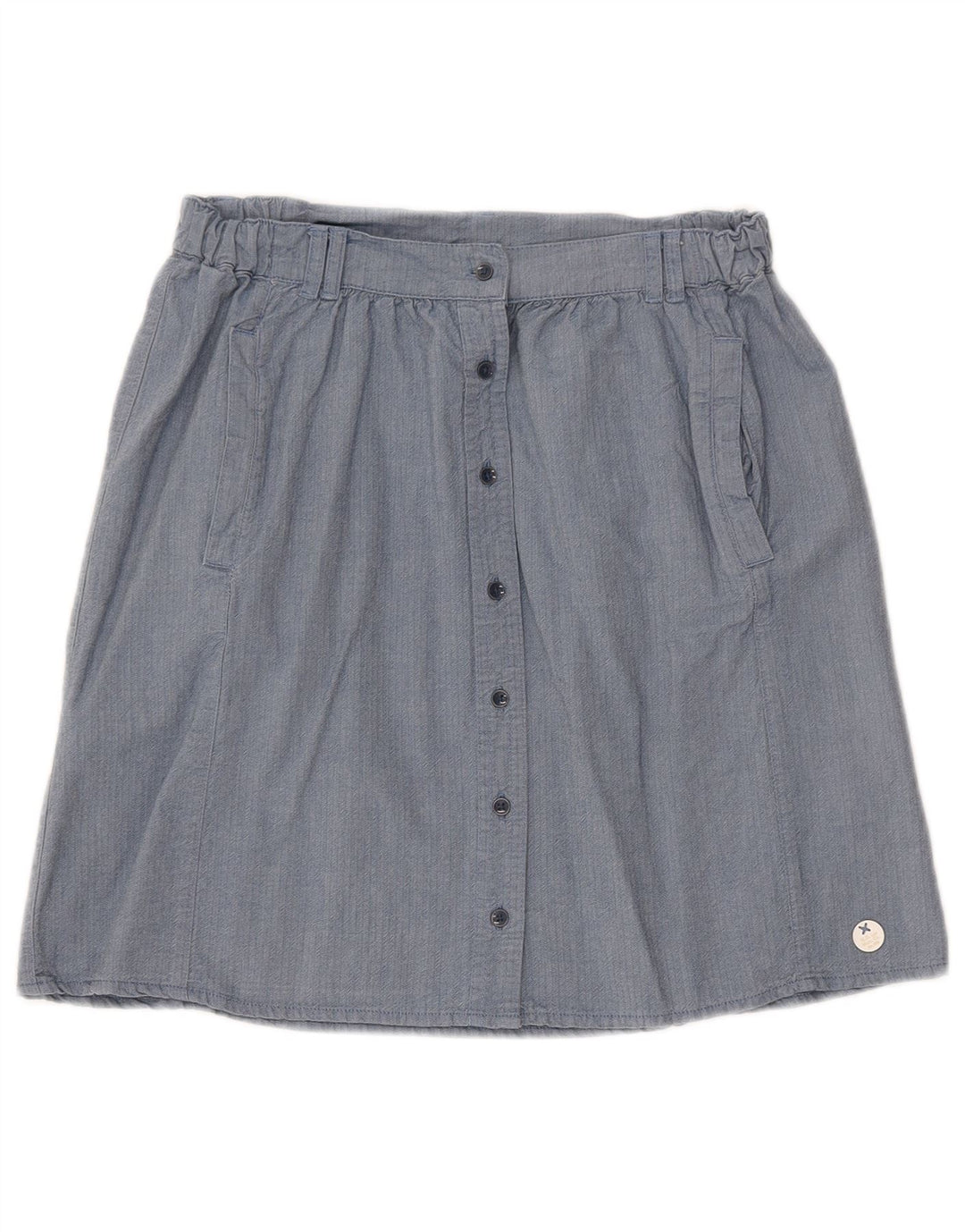LEE Womens Mini Skirt Small W26 Blue Herringbone Cotton