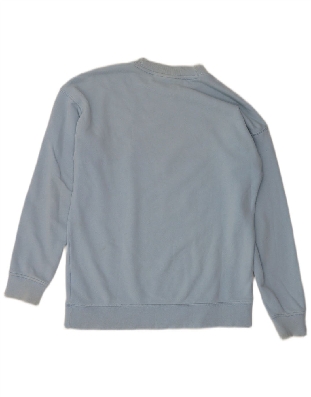 Adidas Dame Grafisk Oversized Sweatshirt Jumper UK 8 Lille Blå Bomuld