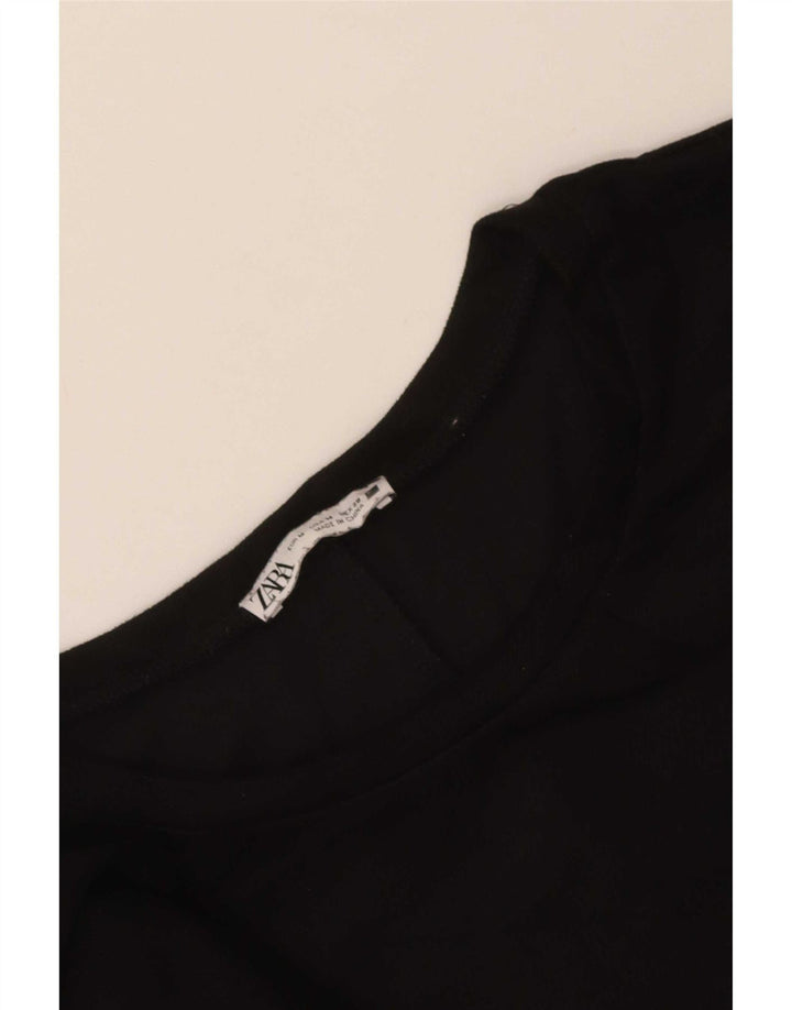 Zara Womens Shift Dress UK 14 Medium Black