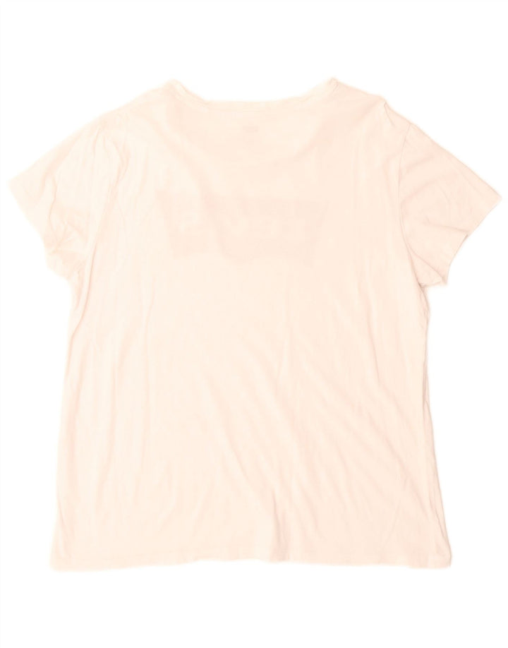 Levi's Grafisk T-shirt top til kvinder DK 16 Large Off White