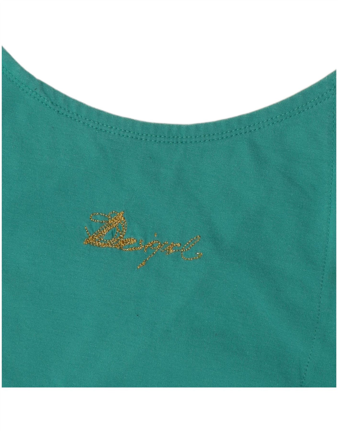 Desigual Kvinders Grafisk A-Line Kjole UK 14 Medium Turkis Paisley