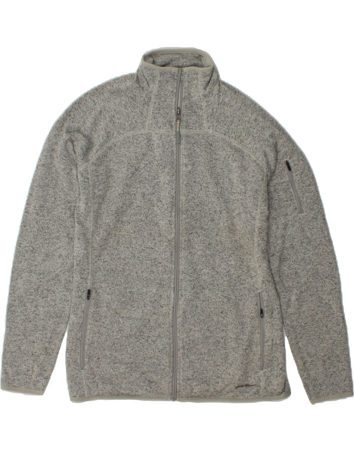 EDDIE BAUER Womens Tracksuit Top Jacket UK 18 XL Grey Polyester Vintage Eddie Bauer and Second-Hand Eddie Bauer from Messina Hembry 