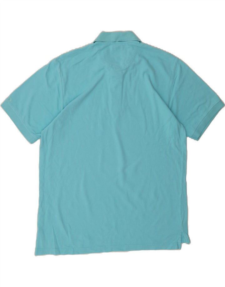 IZOD Mens Polo Shirt Large Blue Cotton Vintage Izod and Second-Hand Izod from Messina Hembry 