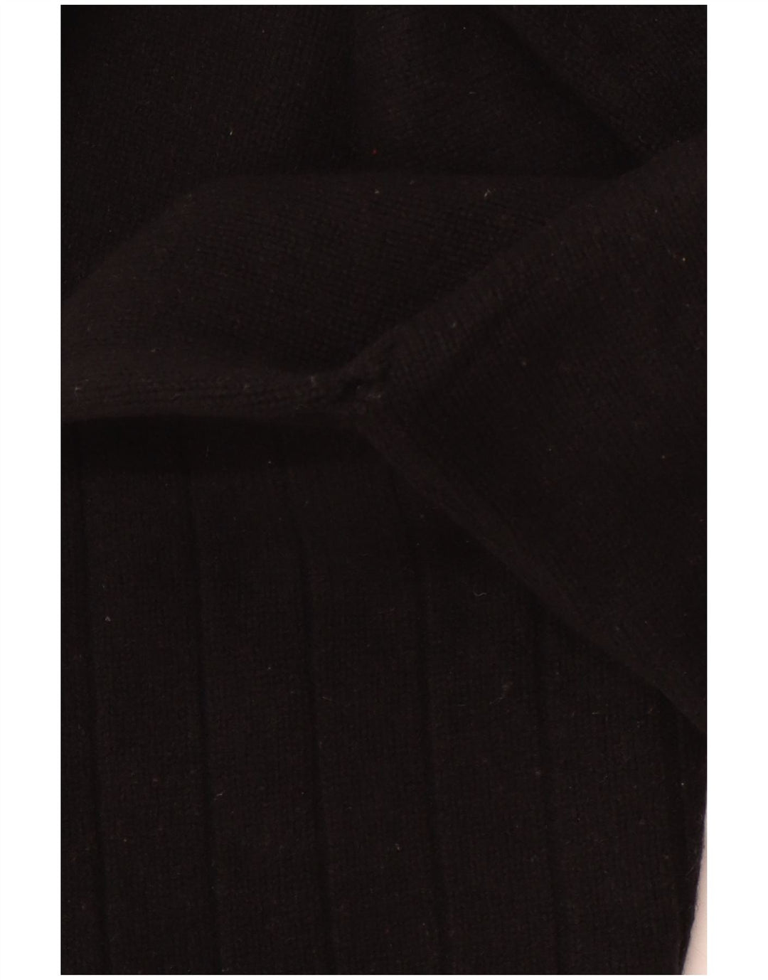 LEVI'S Dame Rullehalstrøje UK 10 Lille sortstribet lammeuld