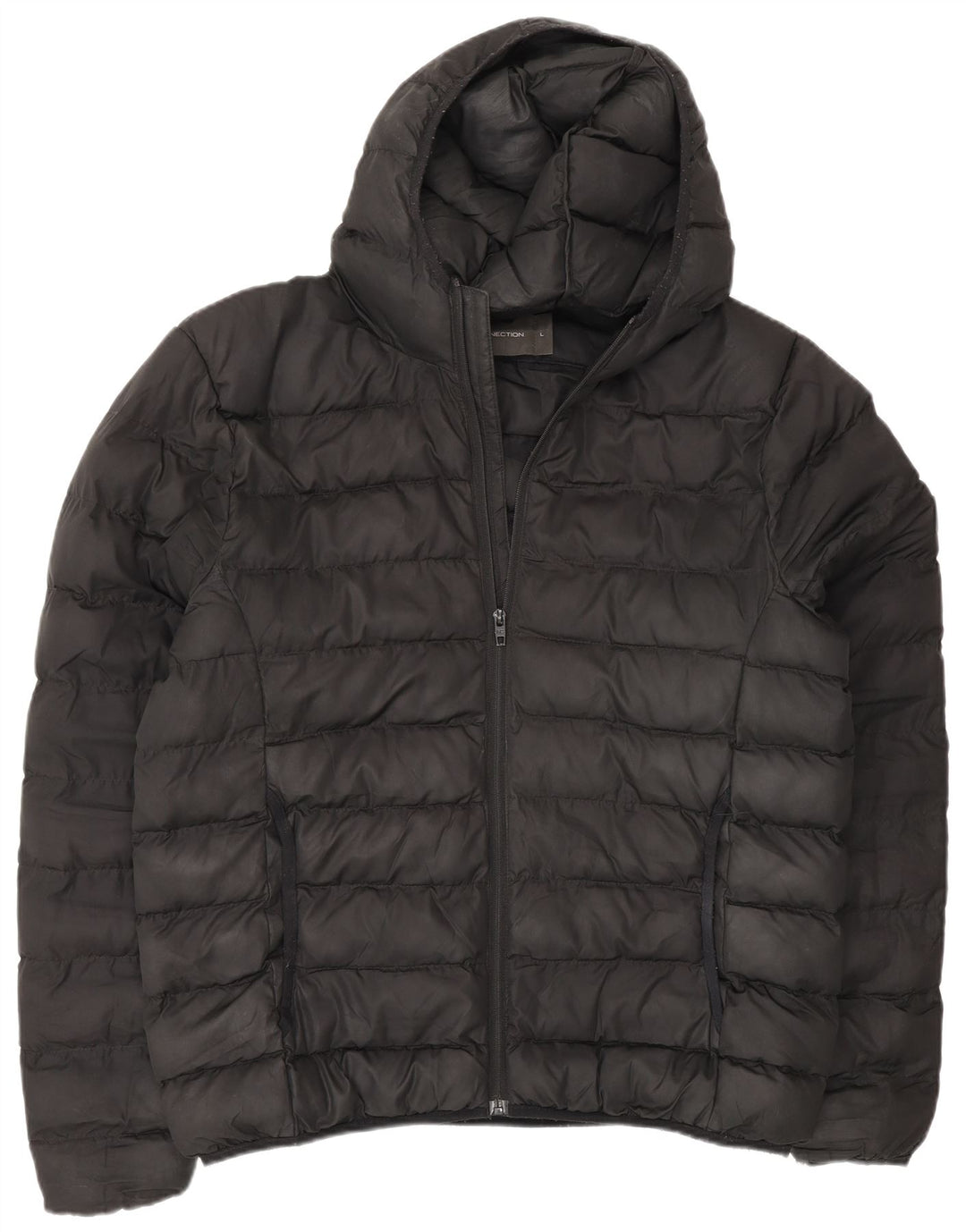 French Connection Herre hættepolstret jakke UK 40 Large Black