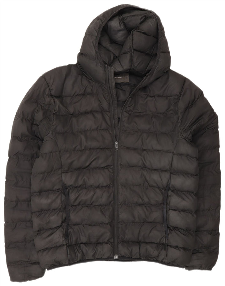 French Connection Herre hættepolstret jakke UK 40 Large Black