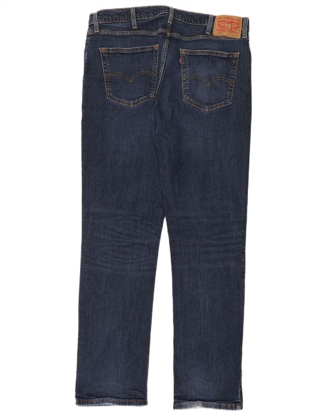 LEVI'S Herre 514 Straight Jeans W38 L34 Blå Bomuld