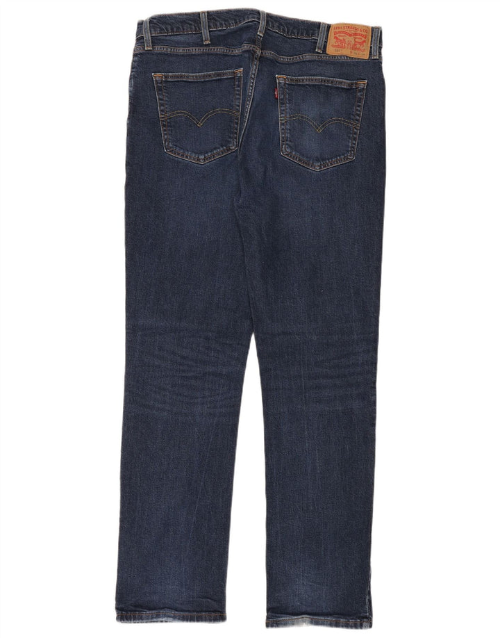 LEVI'S Herre 514 Straight Jeans W38 L34 Blå Bomuld
