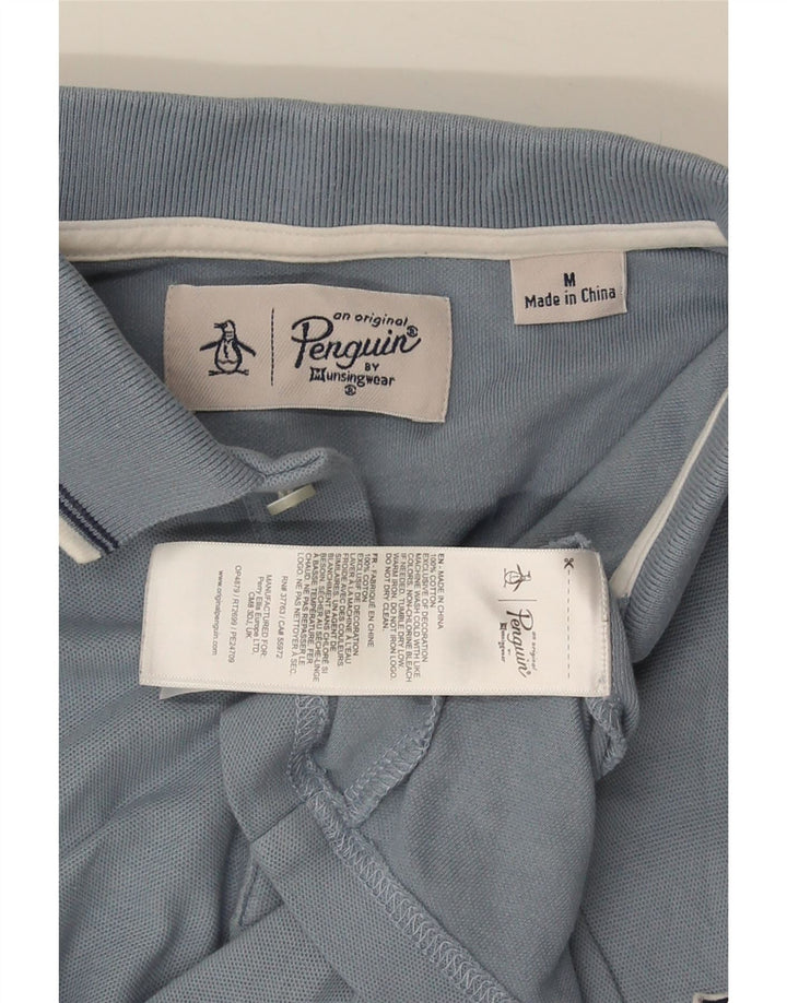 PENGUIN Herre poloshirt Medium Blue Bomuld