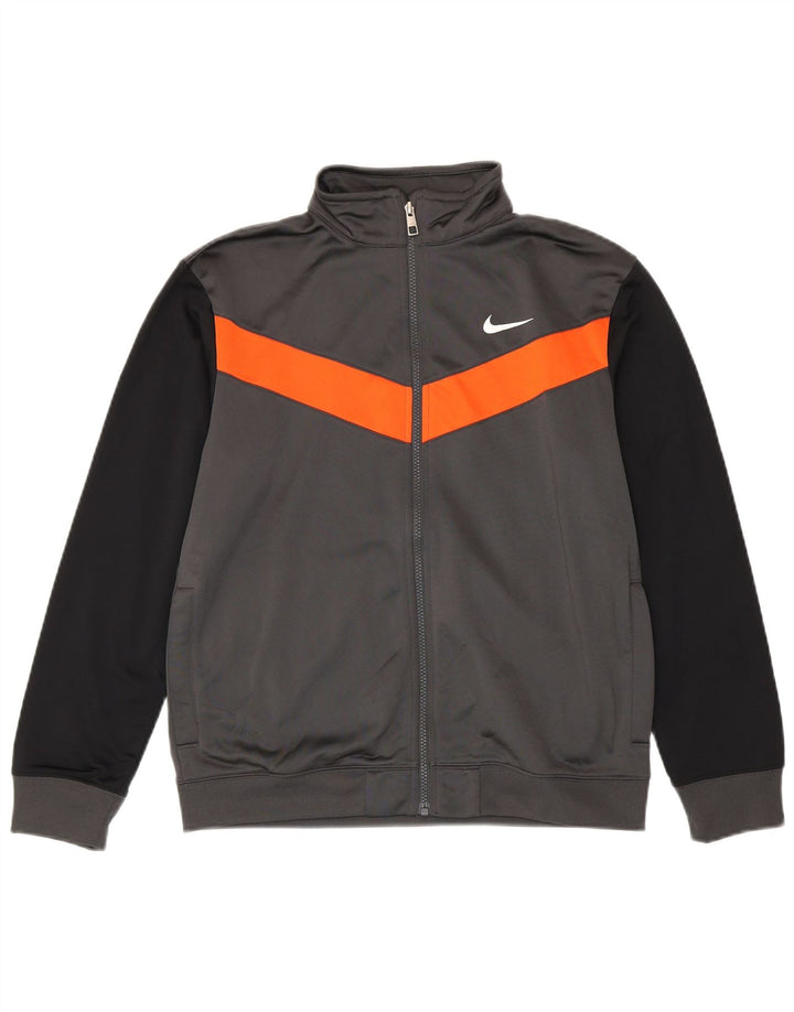 Nike træningsdragt topjakke til drenge 13-14 år XL Grå Colourblock Polyester